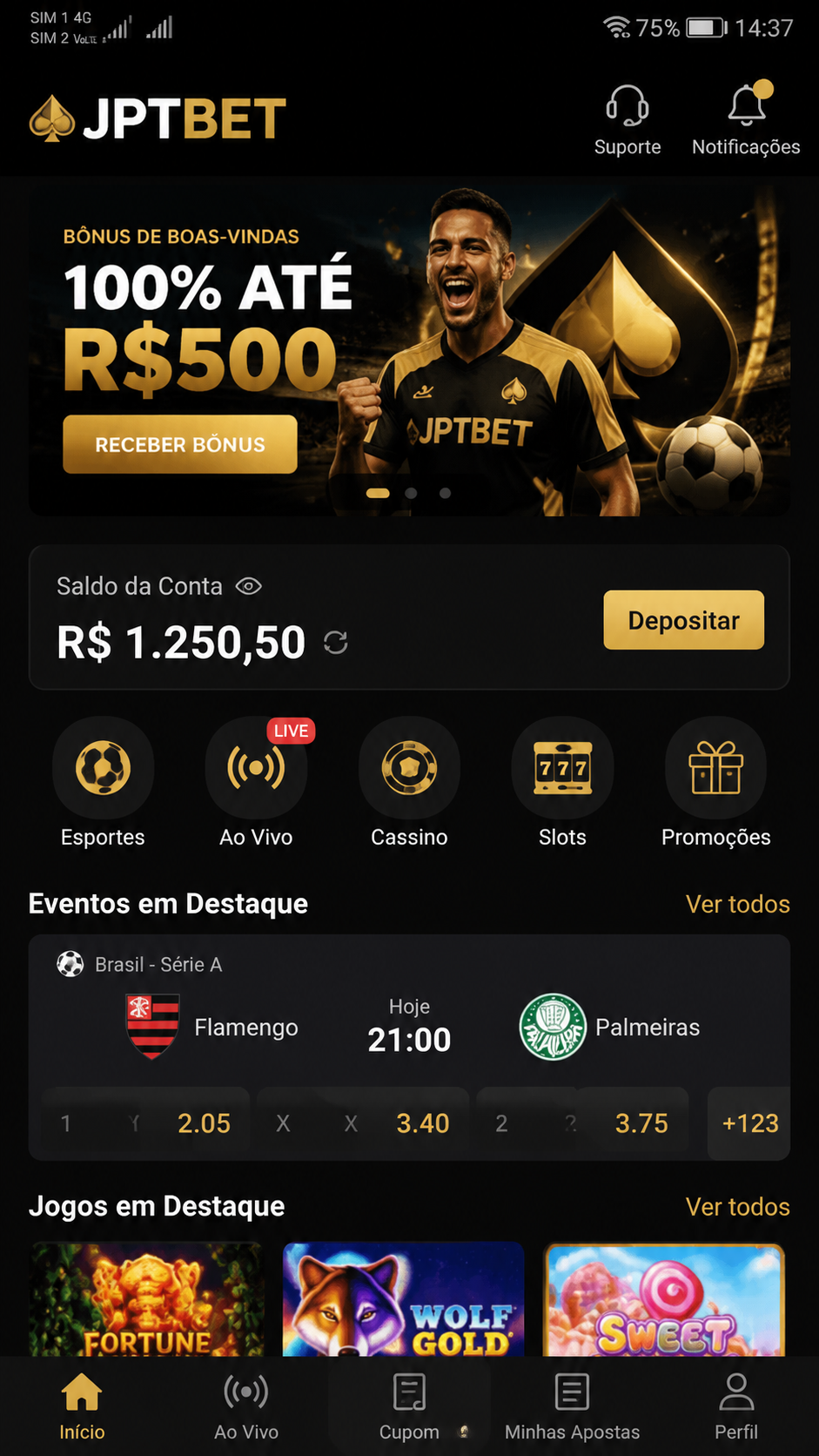 JPTBET screenshot