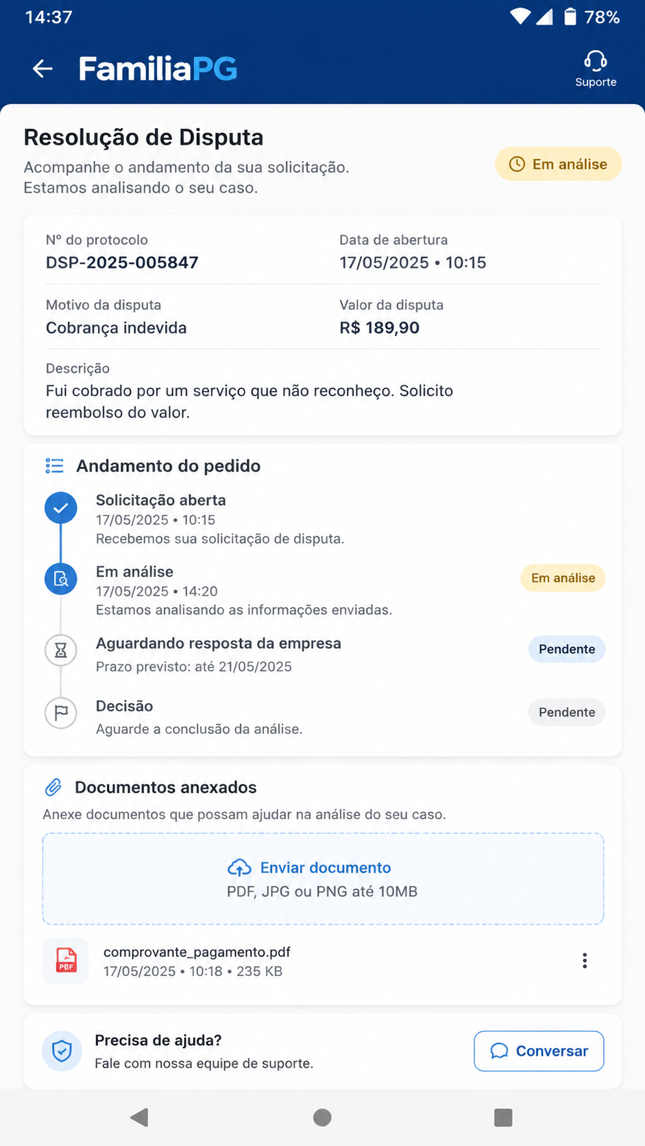 FamiliaPG screenshot