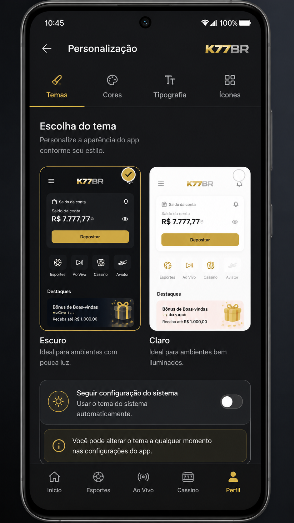 k77br screenshot