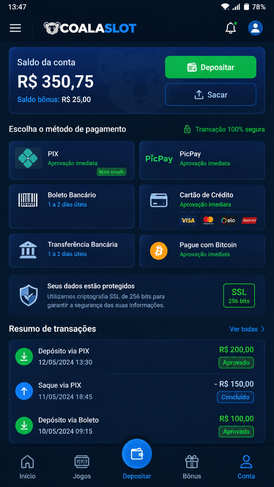 coalaslot screenshot